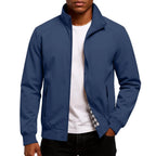 Men's High Collar Zip-Up Jacket