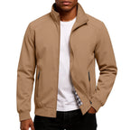 Men's High Collar Zip-Up Jacket