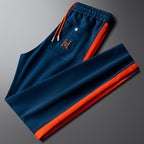 Men's High Collar Zip-Up Pants Set