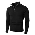 Men's High Collar Zip-Up Sweater