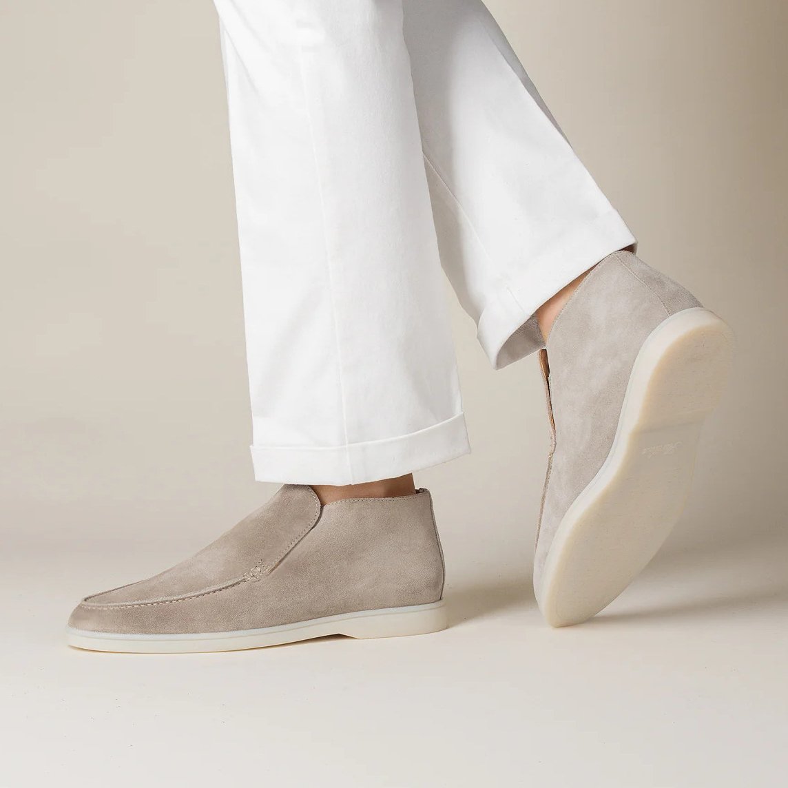 Men's High-Cut Moc Toe Loafers
