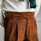 Men's High-Rise Pleated Pants