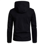 Men's Hooded Button Zip-Up Jacket