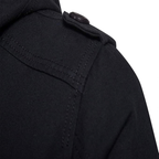 Men's Hooded Button Zip-Up Jacket