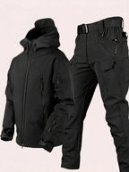 Men's Hooded Jacket and Cargo Pants Set