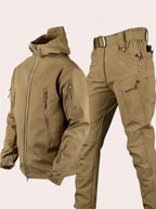 Men's Hooded Jacket and Cargo Pants Set