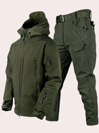 Men's Hooded Jacket and Cargo Pants Set