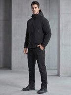 Men's Hooded Jacket and Cargo Pants Set