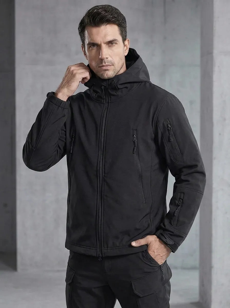 Men's Hooded Jacket and Cargo Pants Set