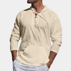 Men's Hooded Lace-Up Shirt