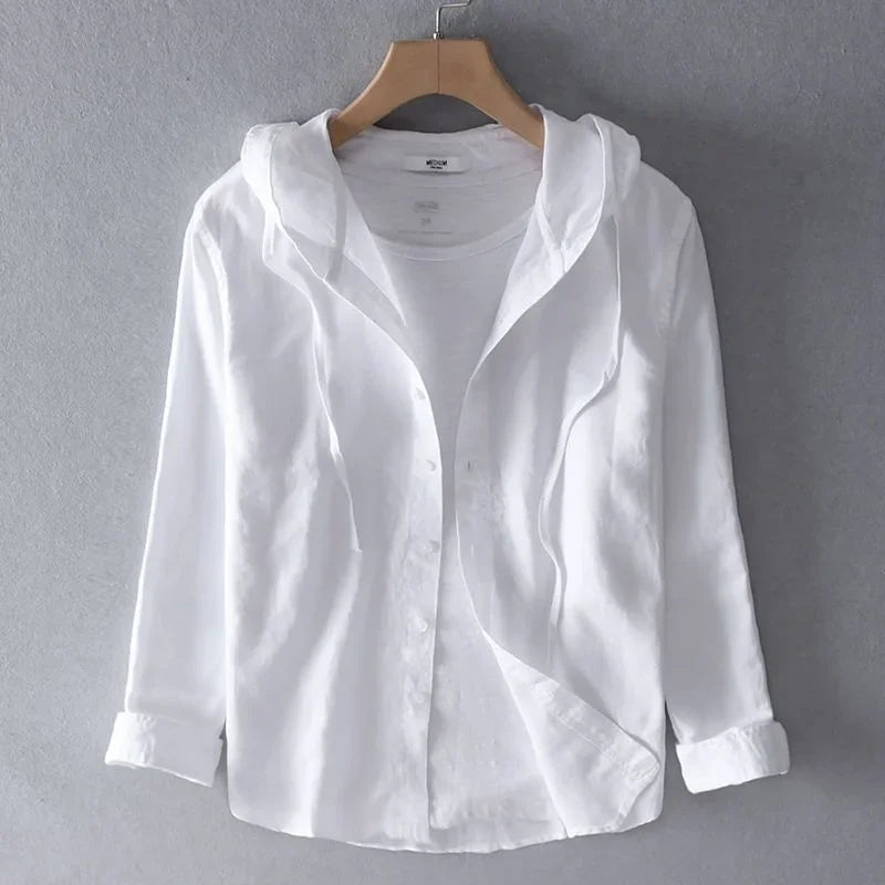 Men's Hooded Long Sleeve Shirt