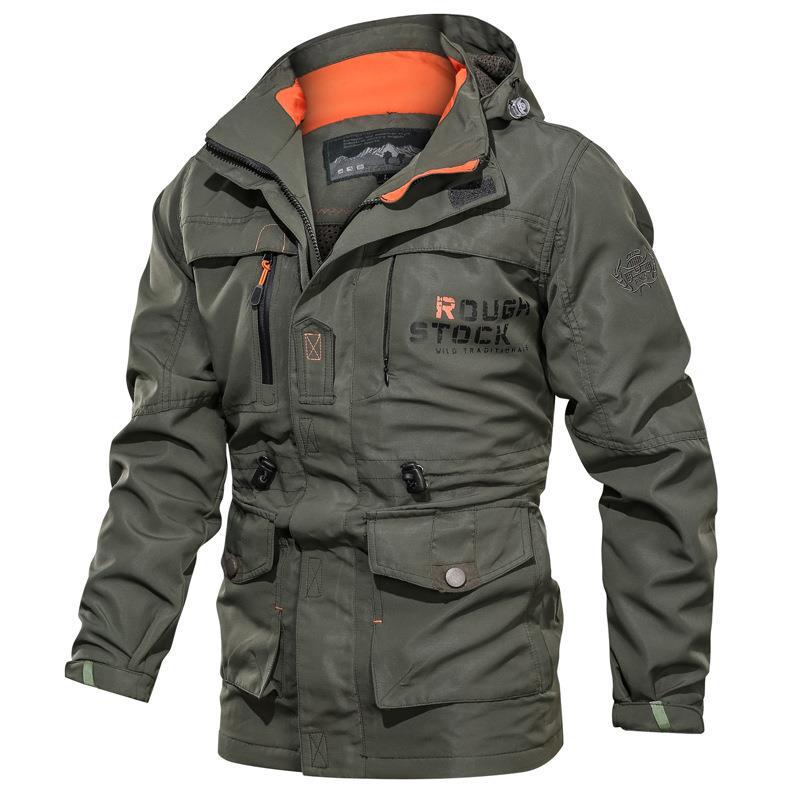 Men's Hooded Multi-Pocket Parka