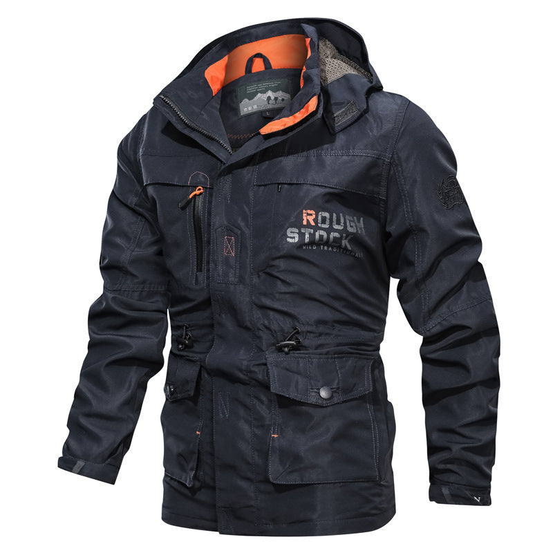 Men's Hooded Multi-Pocket Parka