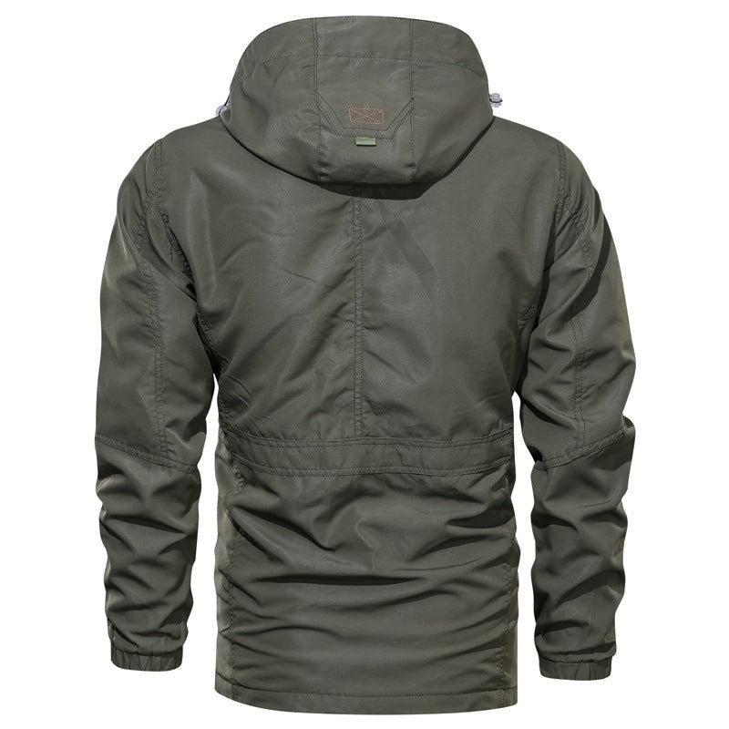 Men's Hooded Multi-Pocket Parka