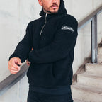 Men's Hooded Plush Pullover Sweatshirt