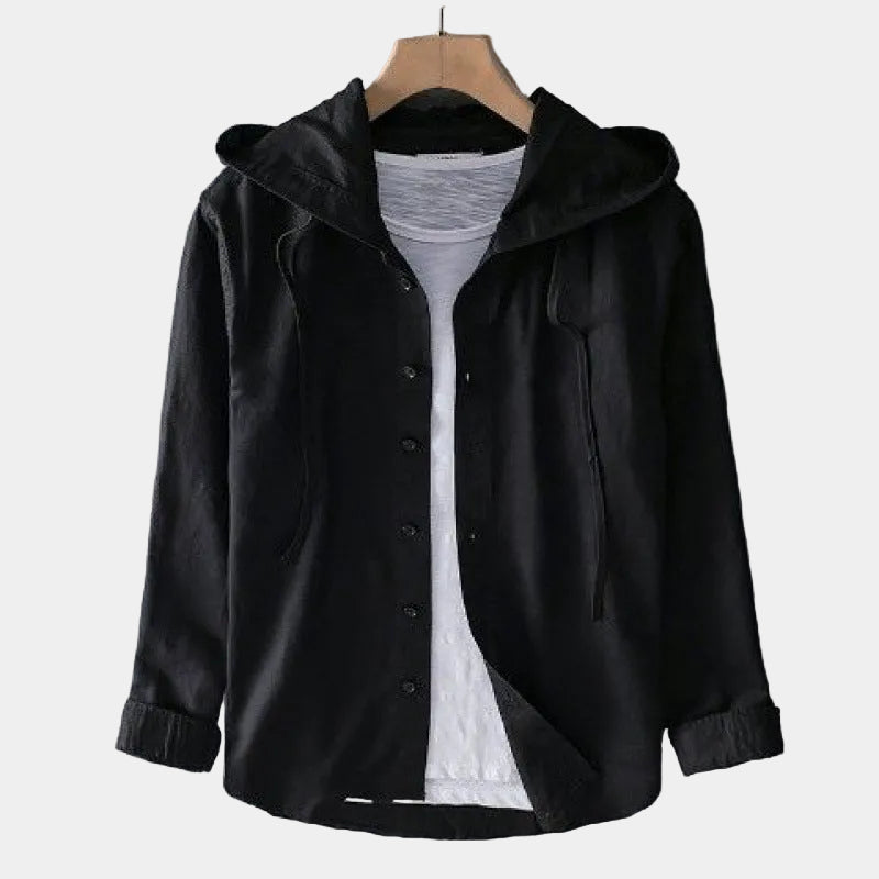 Men's Hooded Striped Shirt