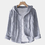 Men's Hooded Striped Shirt