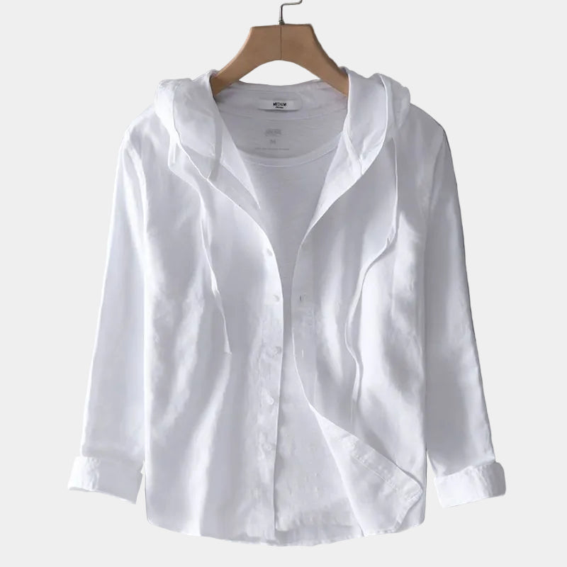 Men's Hooded Striped Shirt