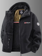 Men's Hooded Zip-Up Fleece Jacket