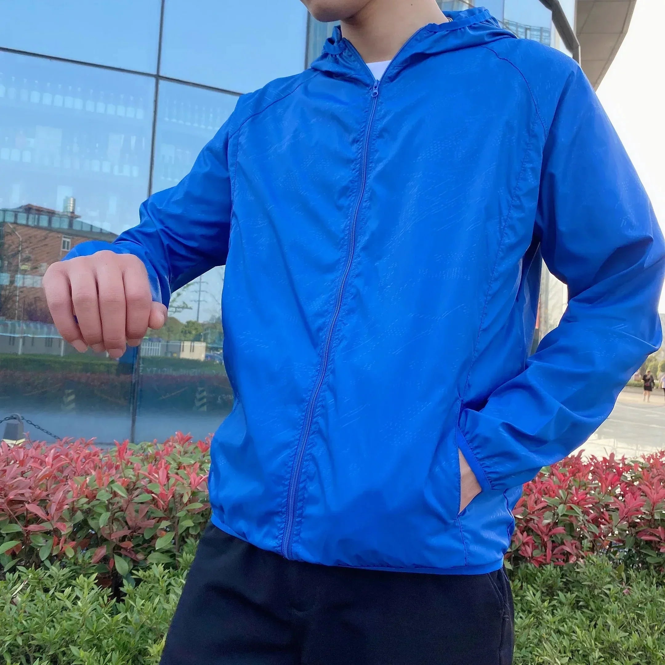 Men's Hooded Zip-Up Jacket
