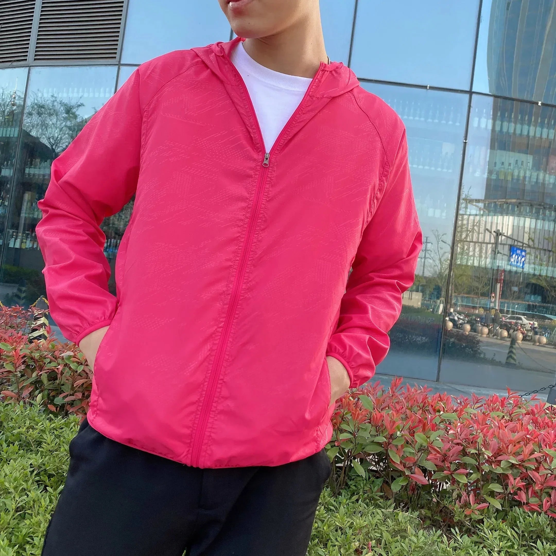 Men's Hooded Zip-Up Jacket