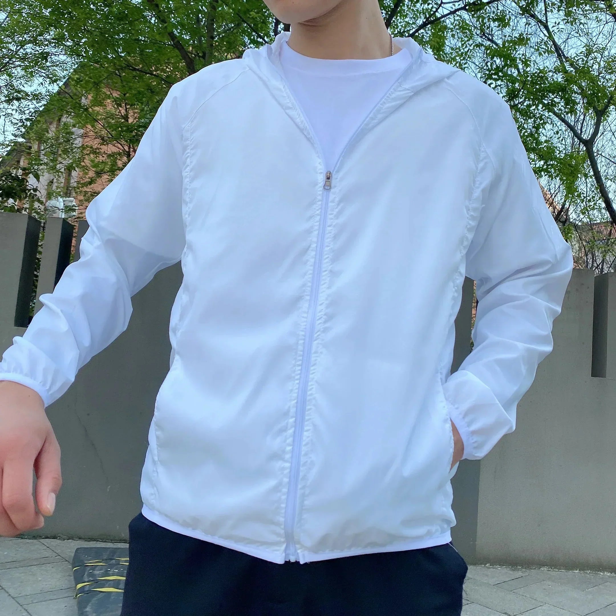 Men's Hooded Zip-Up Jacket