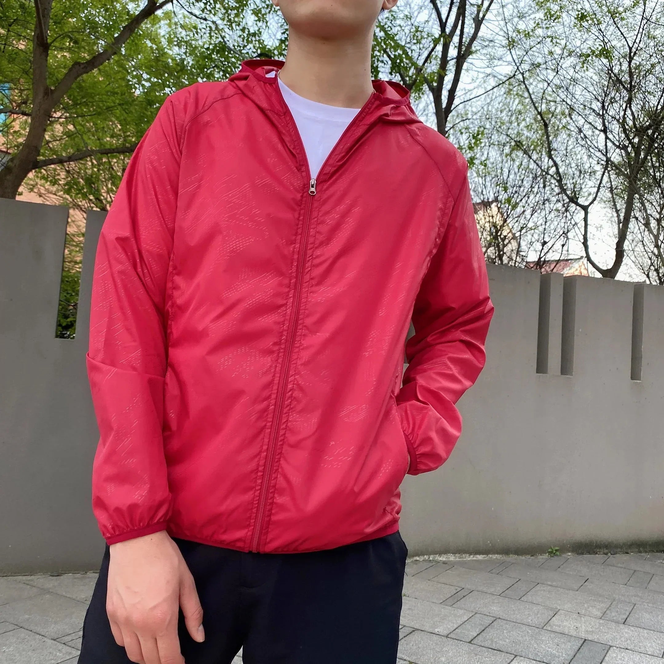 Men's Hooded Zip-Up Jacket