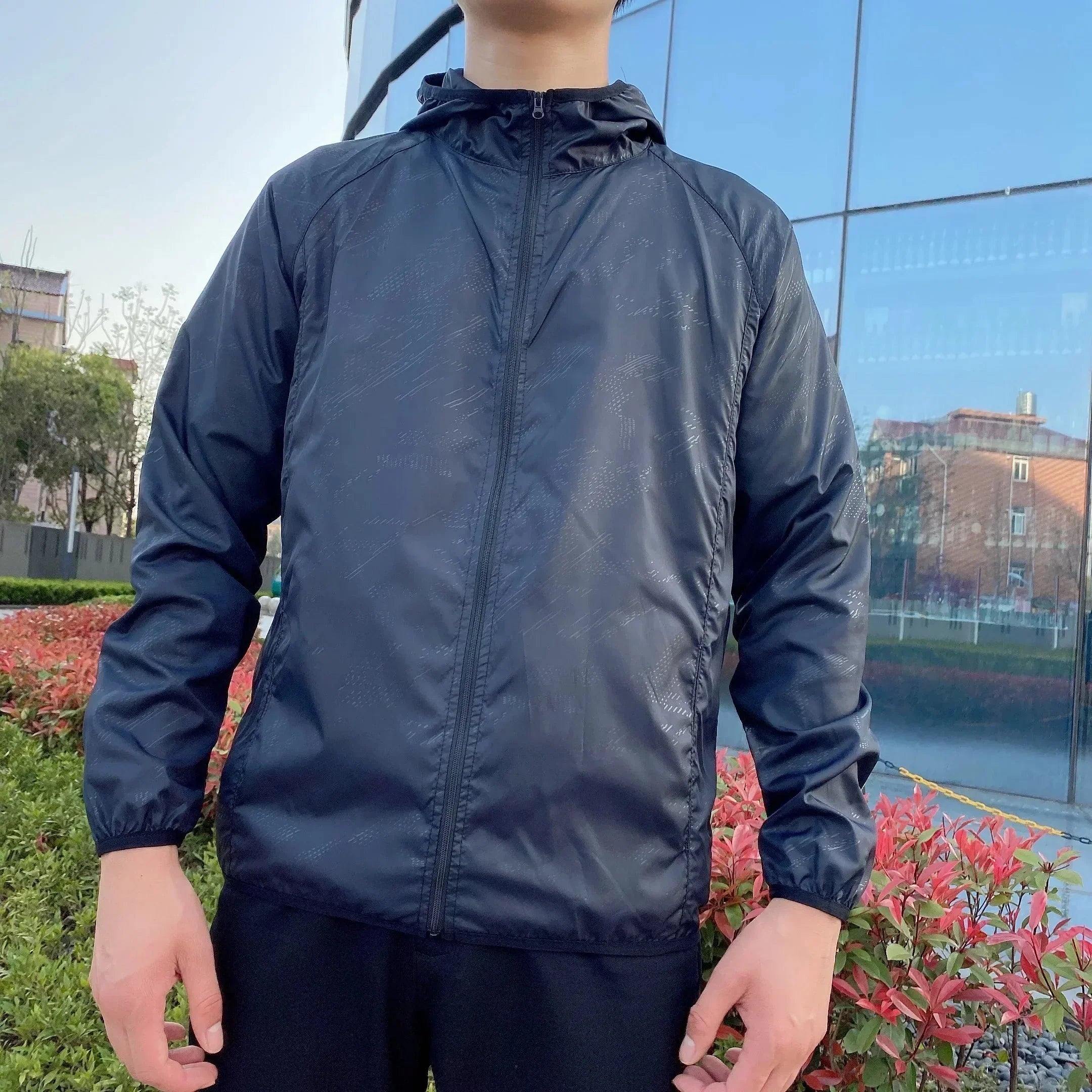 Men's Hooded Zip-Up Jacket