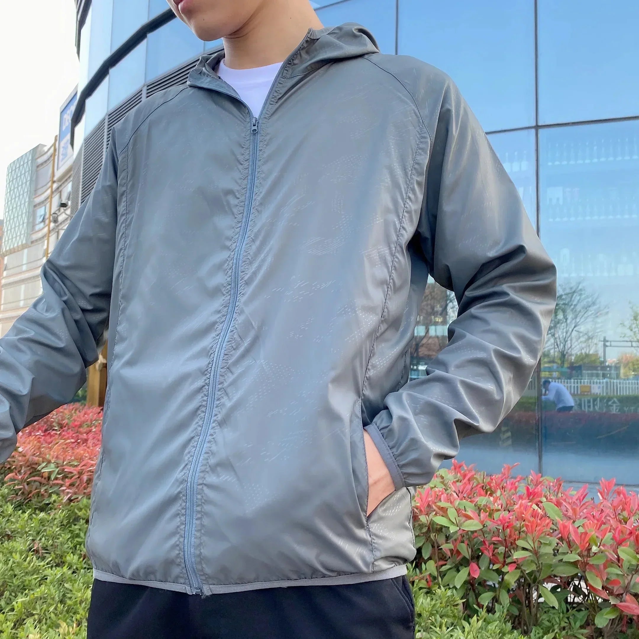 Men's Hooded Zip-Up Jacket