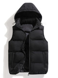 Men's Hooded Zip-Up Puffer Vest
