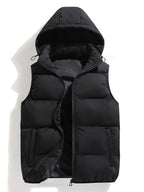 Men's Hooded Zip-Up Puffer Vest