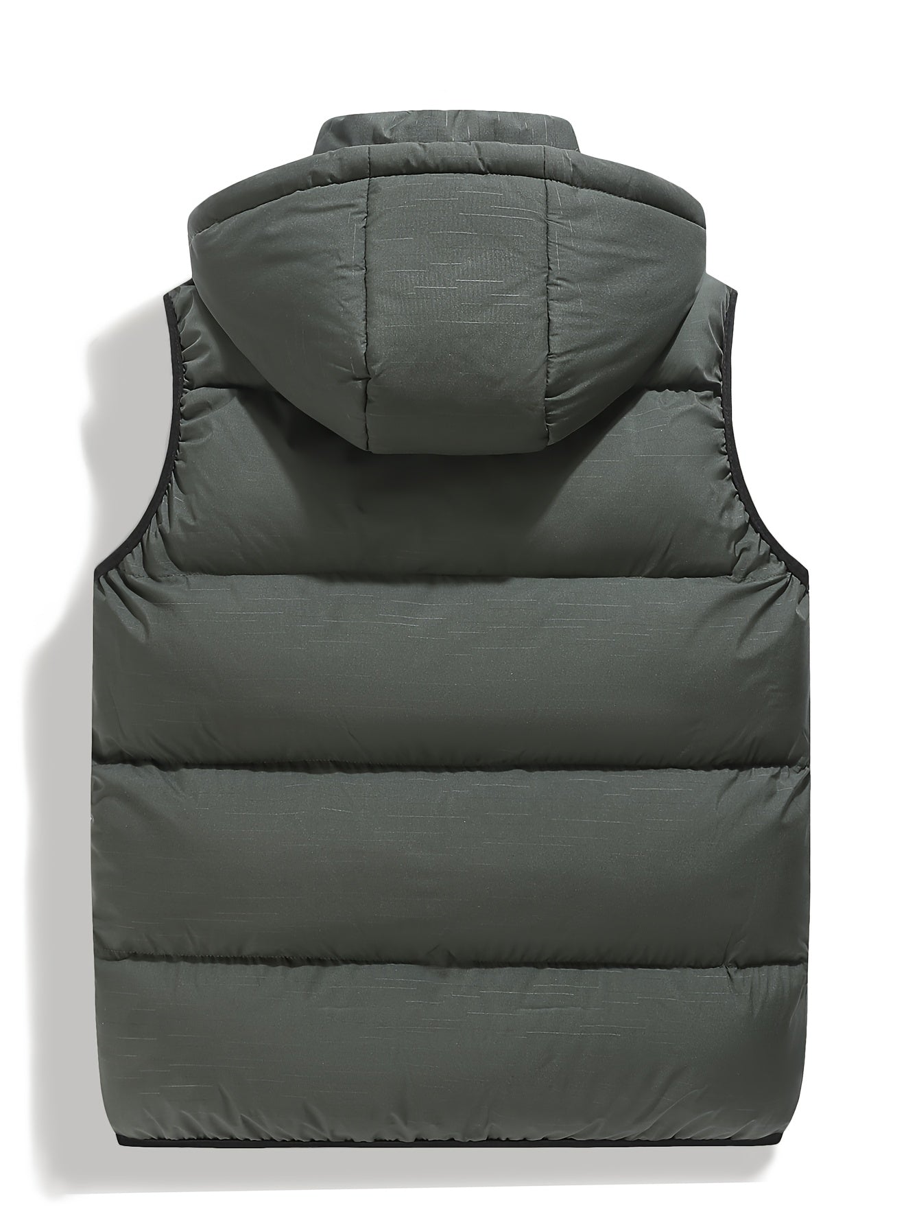 Men's Hooded Zip-Up Puffer Vest