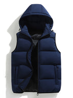 Men's Hooded Zip-Up Puffer Vest