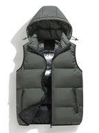 Men's Hooded Zip-Up Puffer Vest