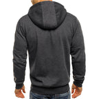 Men's Regular Zip-Up Hooded Jacket