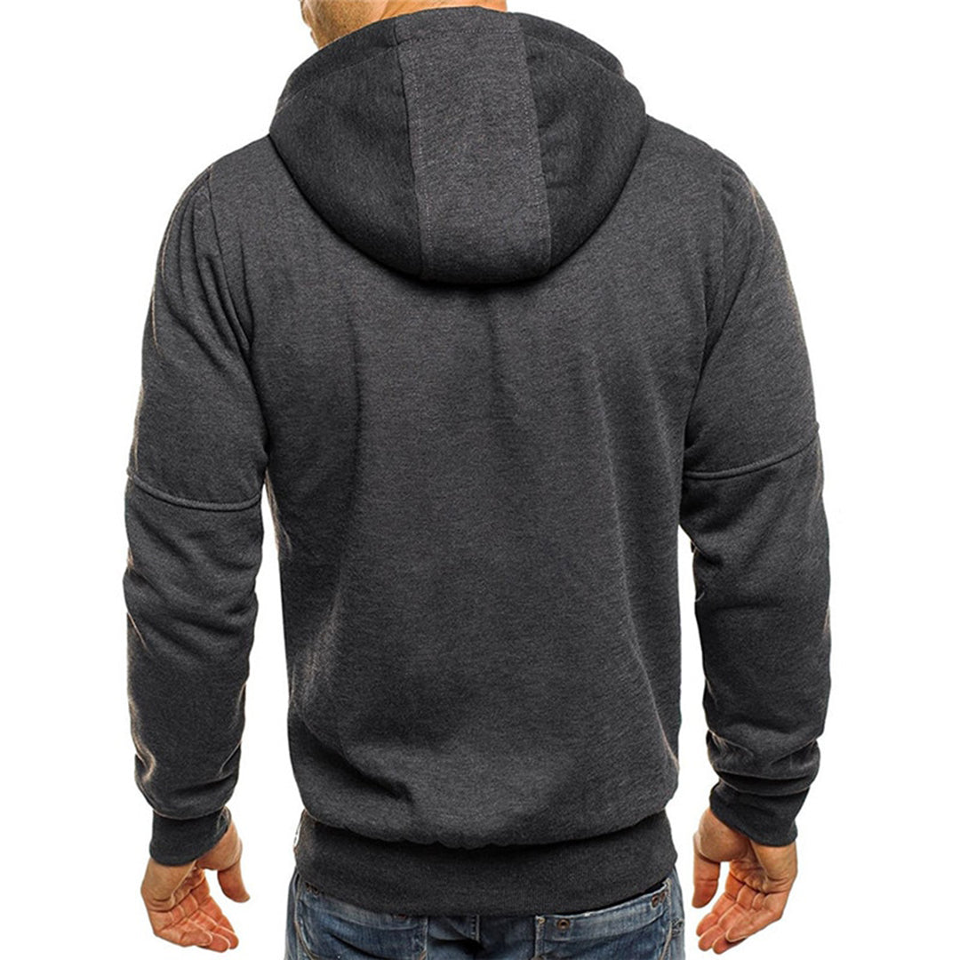 Men's Regular Zip-Up Hooded Jacket