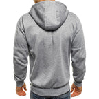 Men's Regular Zip-Up Hooded Jacket
