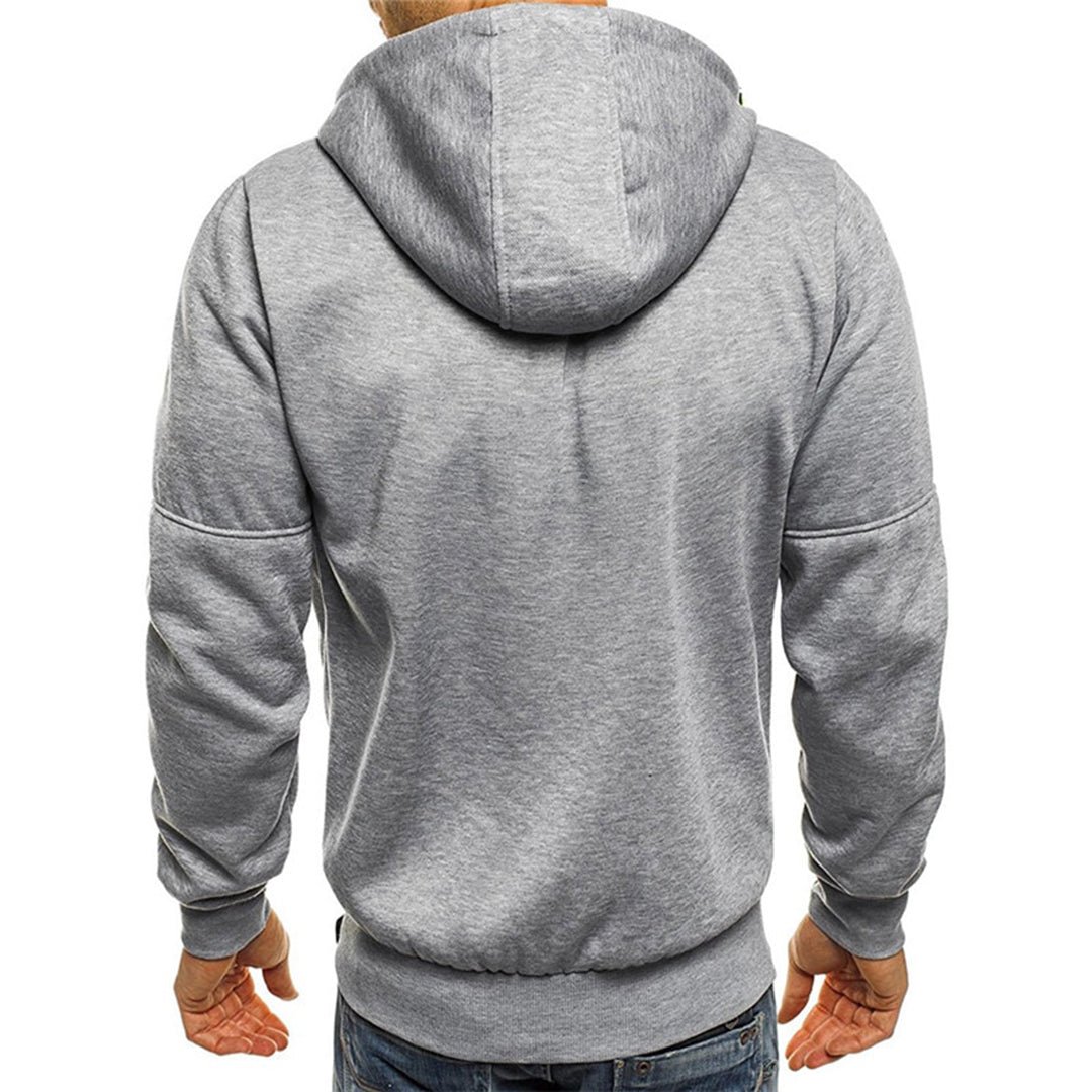 Men's Regular Zip-Up Hooded Jacket