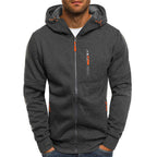 Men's Regular Zip-Up Hooded Jacket