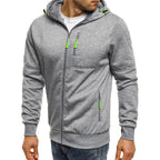 Men's Regular Zip-Up Hooded Jacket