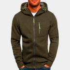 Men's Regular Zip-Up Hooded Jacket