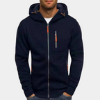 Men's Regular Zip-Up Hooded Jacket