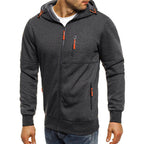 Men's Regular Zip-Up Hooded Jacket