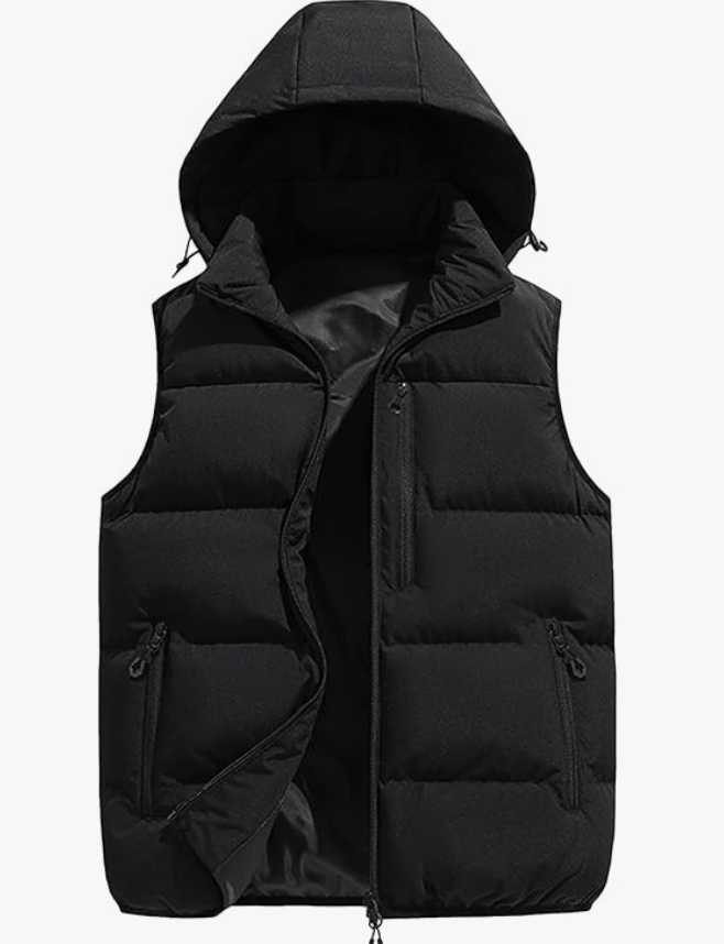Men's Hooded Zip-Up Vest
