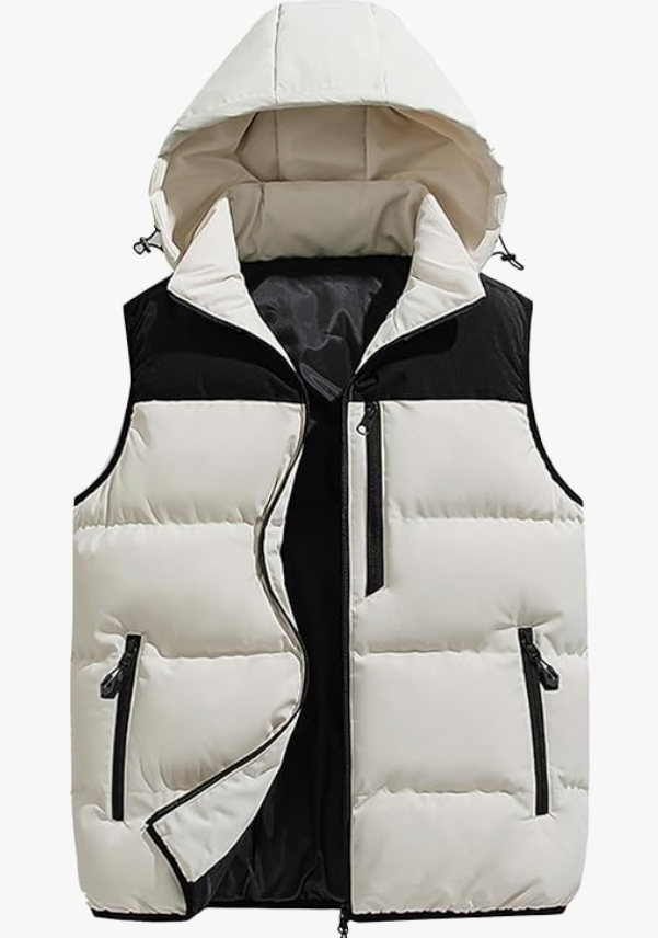 Men's Hooded Zip-Up Vest