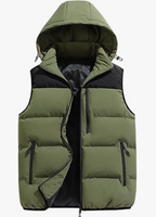 Men's Hooded Zip-Up Vest