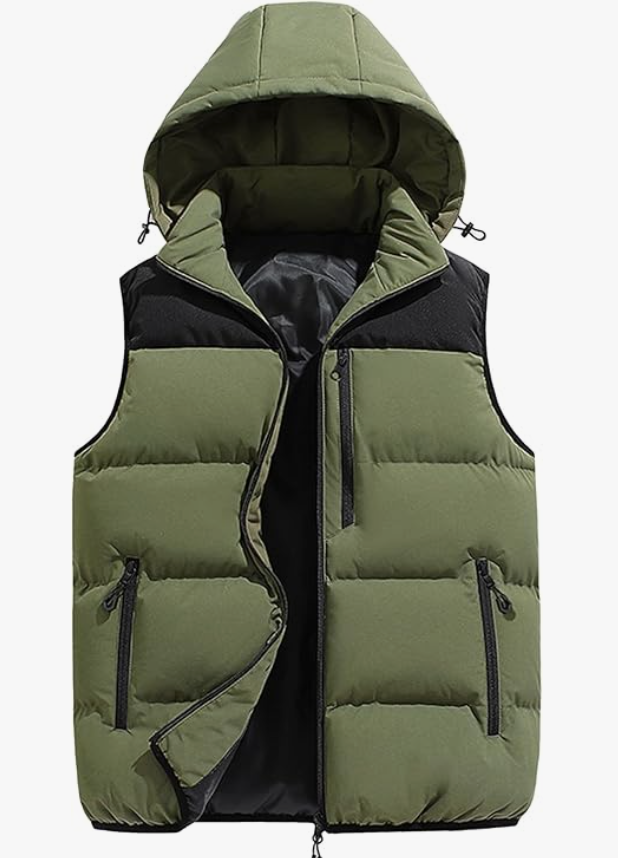 Men's Hooded Zip-Up Vest