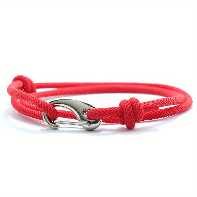 Men's Hook Clasp Cord Bracelet