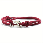 Men's Hook Clasp Cord Bracelet