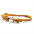 Men's Hook Clasp Cord Bracelet